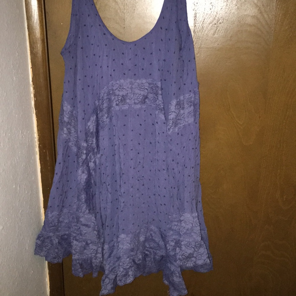 Purplish bluish dress free people